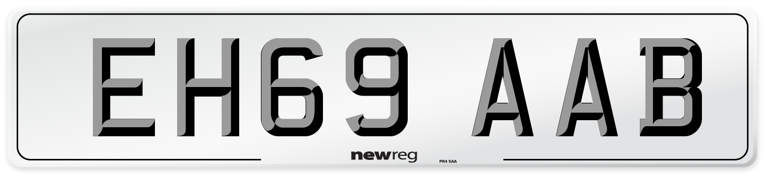 EH69 AAB Number Plate from New Reg